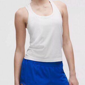 Swiftly Tech Racerback Tank Top 2.0 Waist Length, White
